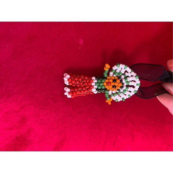 Native American Indian Tribal Beaded Doll Charm Pendant Necklace - Picture 7 of 7